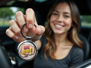 Personalized Keyring Steel Style Force